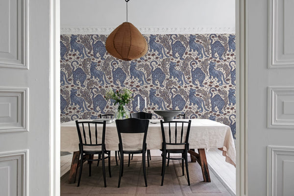 Bold Tigers - Blue | Rebel Walls