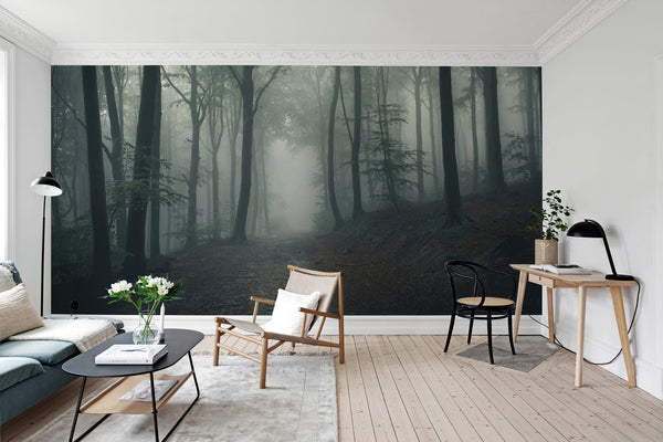 Forest in Fog Wallcoverings | Rebel Walls