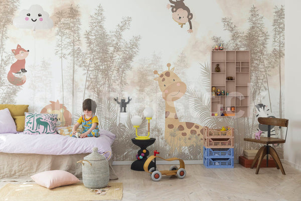 Baby Jungle Off-White | Rebel Walls