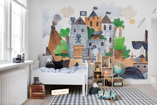 Castle of Pirates - Sandy Beige | Rebel Walls