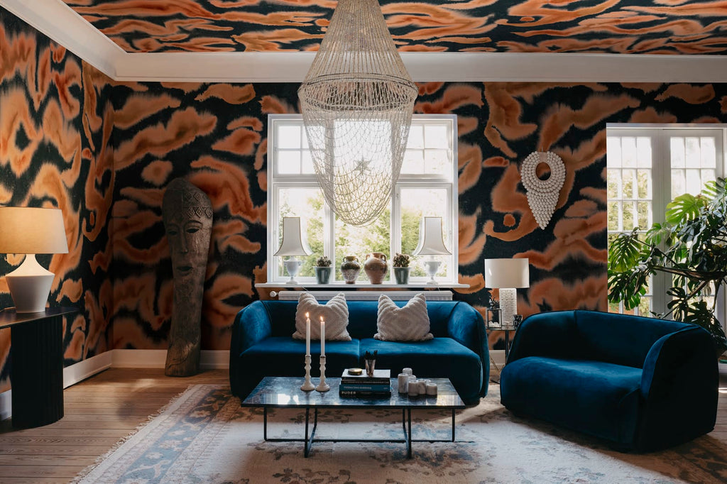 Guppy, Orange Wallcoverings
