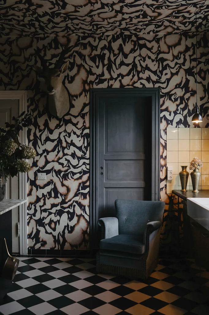 Discus, Dusty Pink Wallcoverings