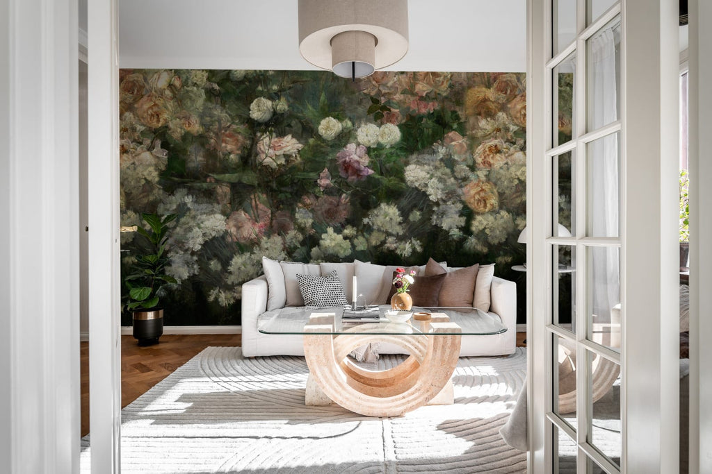 Drape of Roses, Midnight Wallcoverings