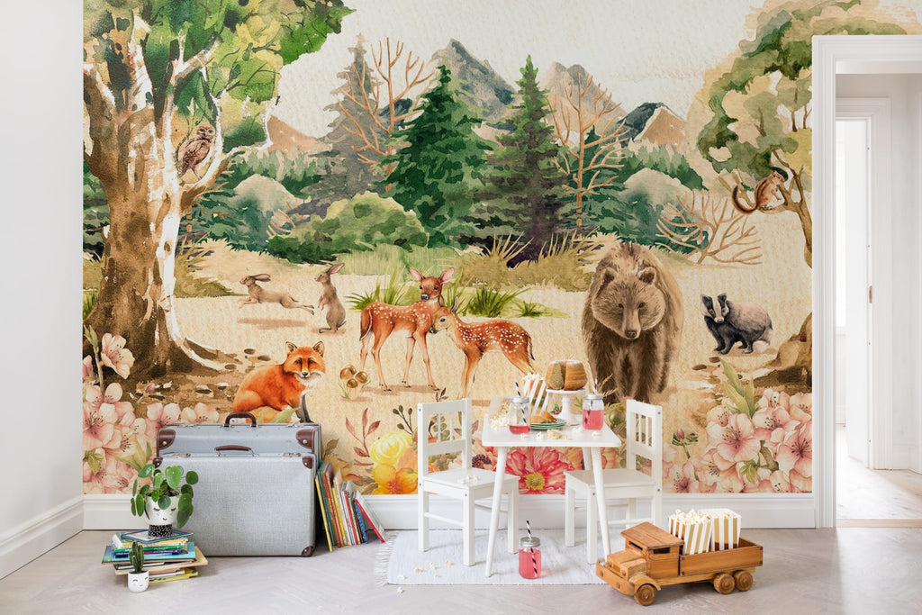 Forest Friends Wallcoverings