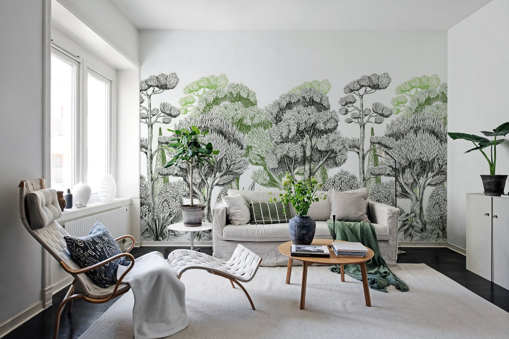 Forest Park, Green Wallcoverings