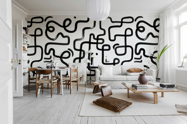 Artzy Path - Graphite | Rebel Walls