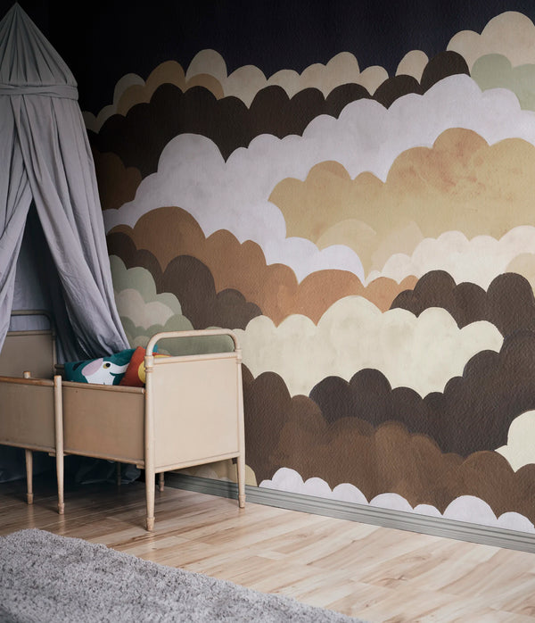 Fun Clouds, Night Wallcoverings | Rebel Walls