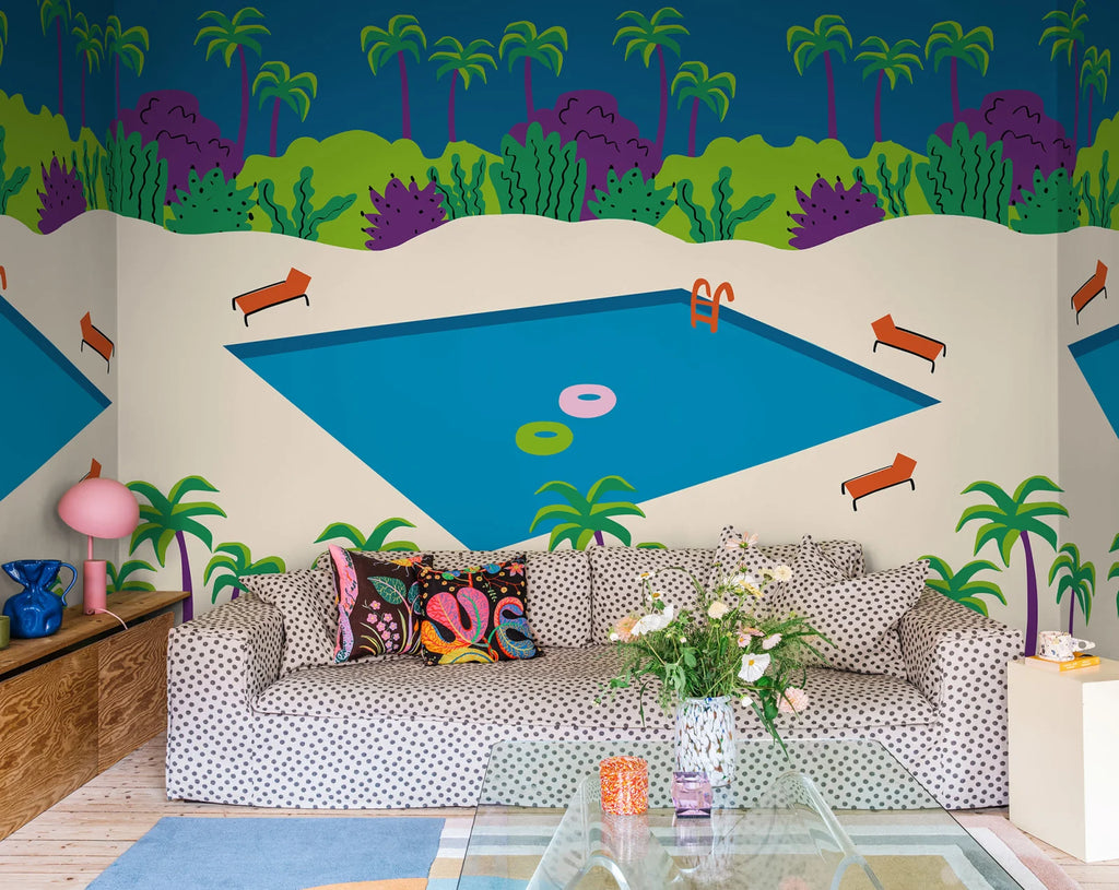 Florida, Blue Wallcoverings