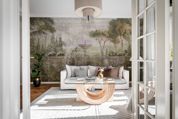 Fountain Garden, Green Wallcoverings | Rebel Walls