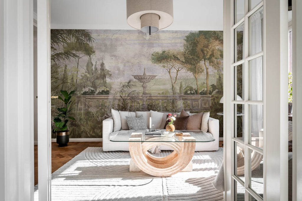 Fountain Garden, Green Wallcoverings