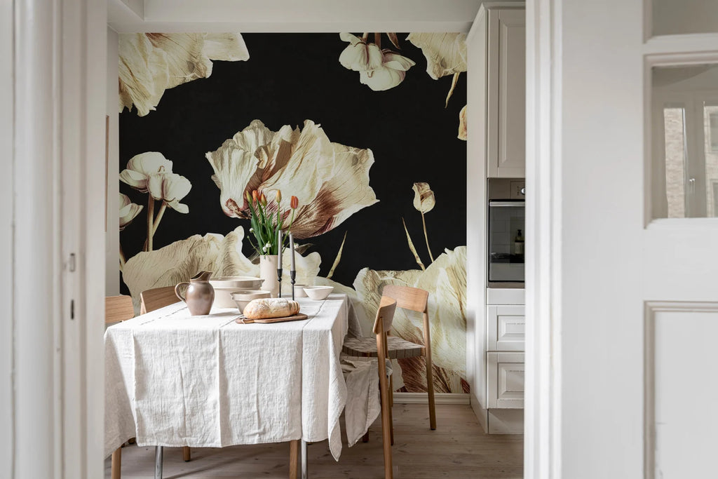 Dried Bouquet, Dark Wallcoverings