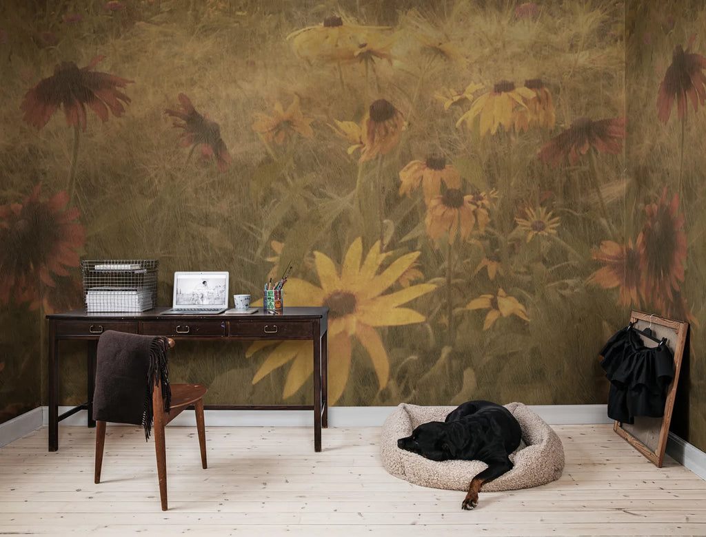 Dreamy Rudbeckia, Vintage Wallcoverings
