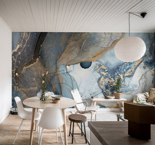 Agate Crystal - Blue | Rebel Walls