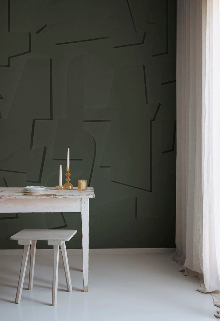 Abstract Wood, Green