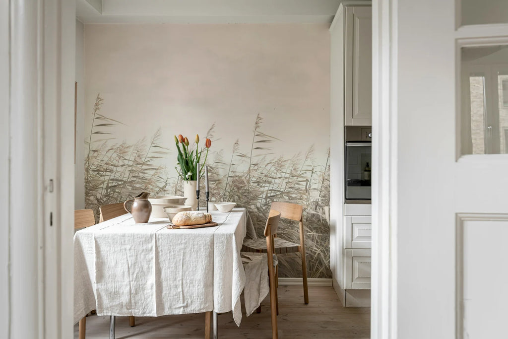 Dreamy Reed, Pink Wallcoverings