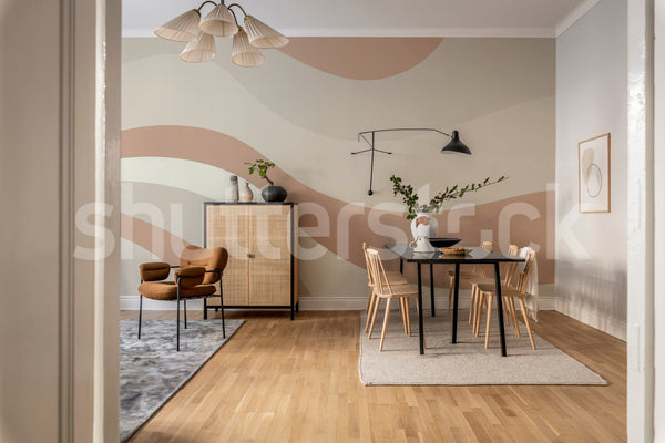 Smooth Waves Beige | Rebel Walls
