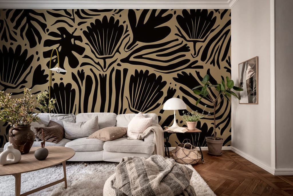 Abstract Blossoms, Brown