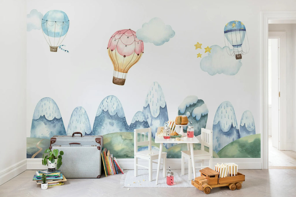 Happy Balloons, Pastel Wallcoverings