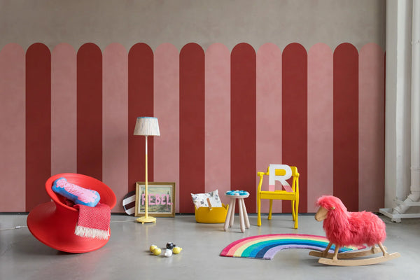 Circus Stripes - Raspberry | Rebel Walls