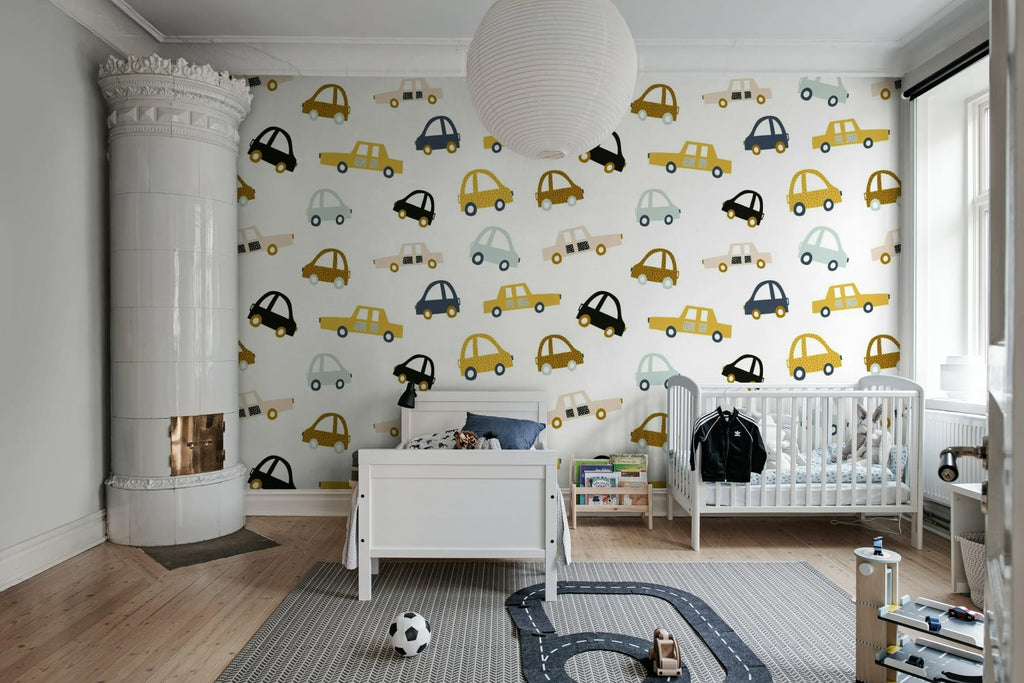 Cars, Pastel Wallcoverings