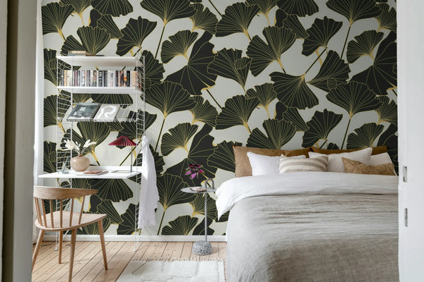 Big Ginko - Black & White | Rebel Walls