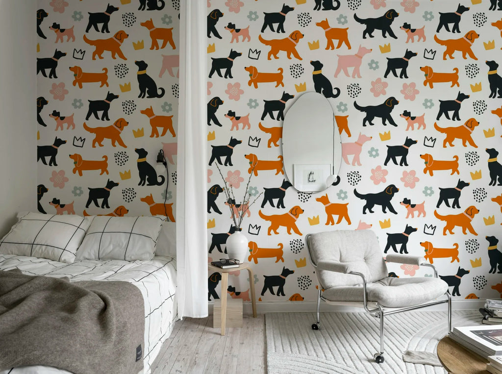 Dog Walk, Multi Wallcoverings