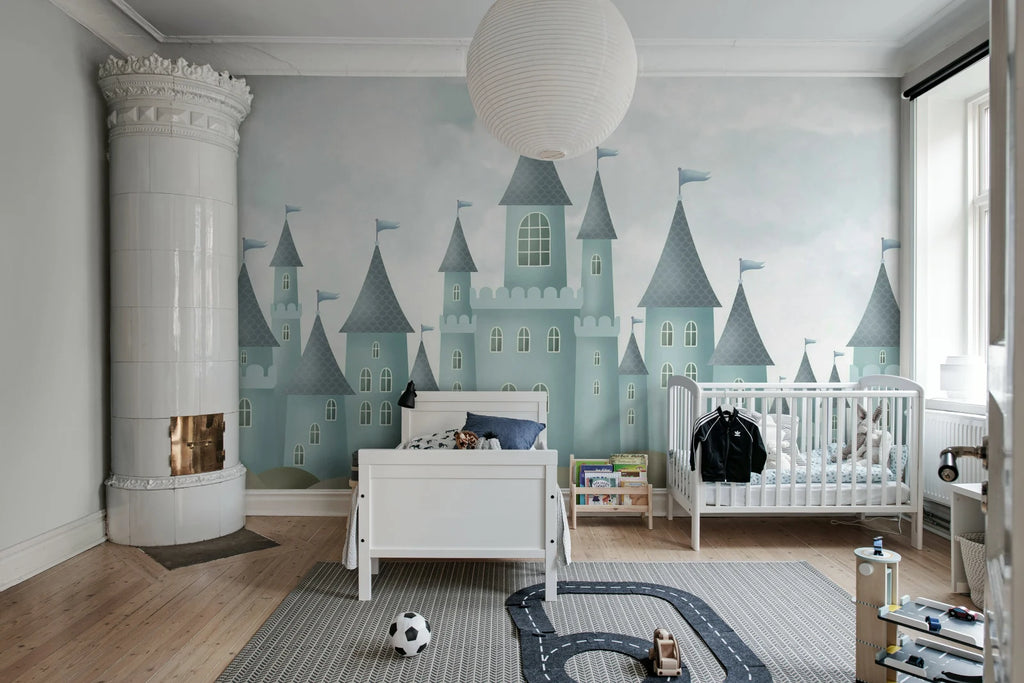 Castle Village, Blue Wallcoverings