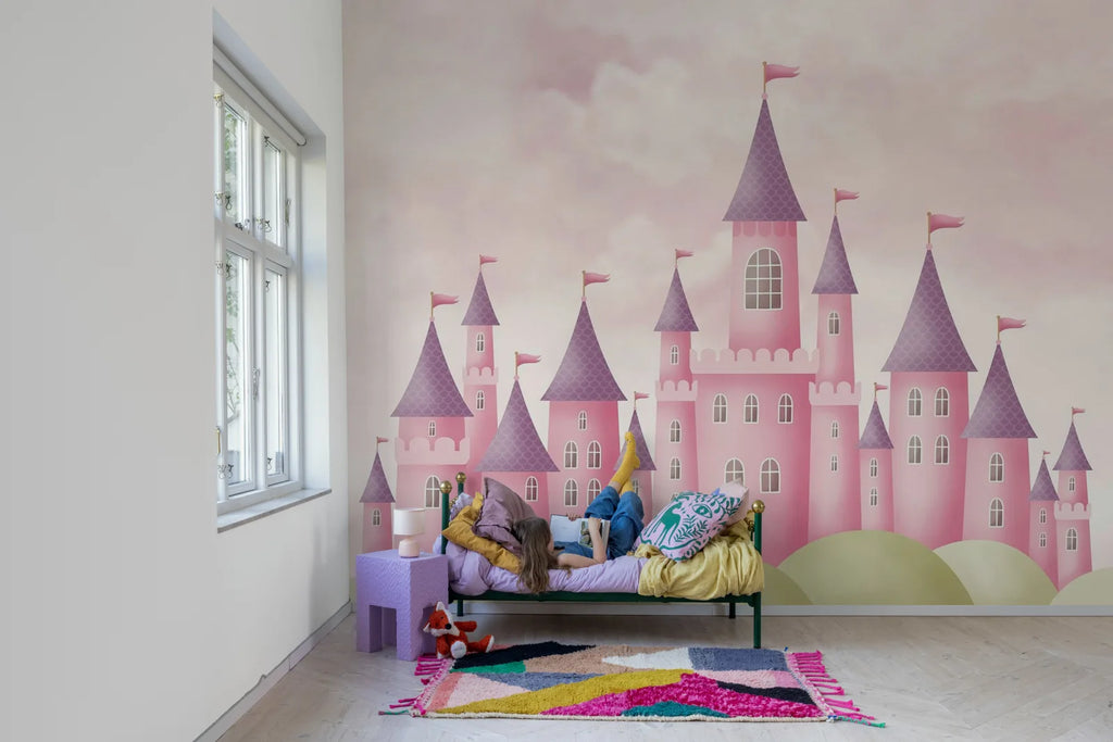 Dreamy Castle, Pink Wallcoverings