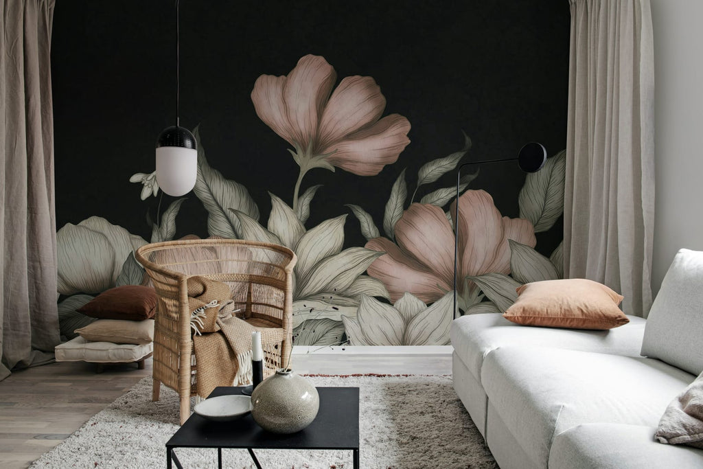 Floral Fantasy, Pink Wallcoverings