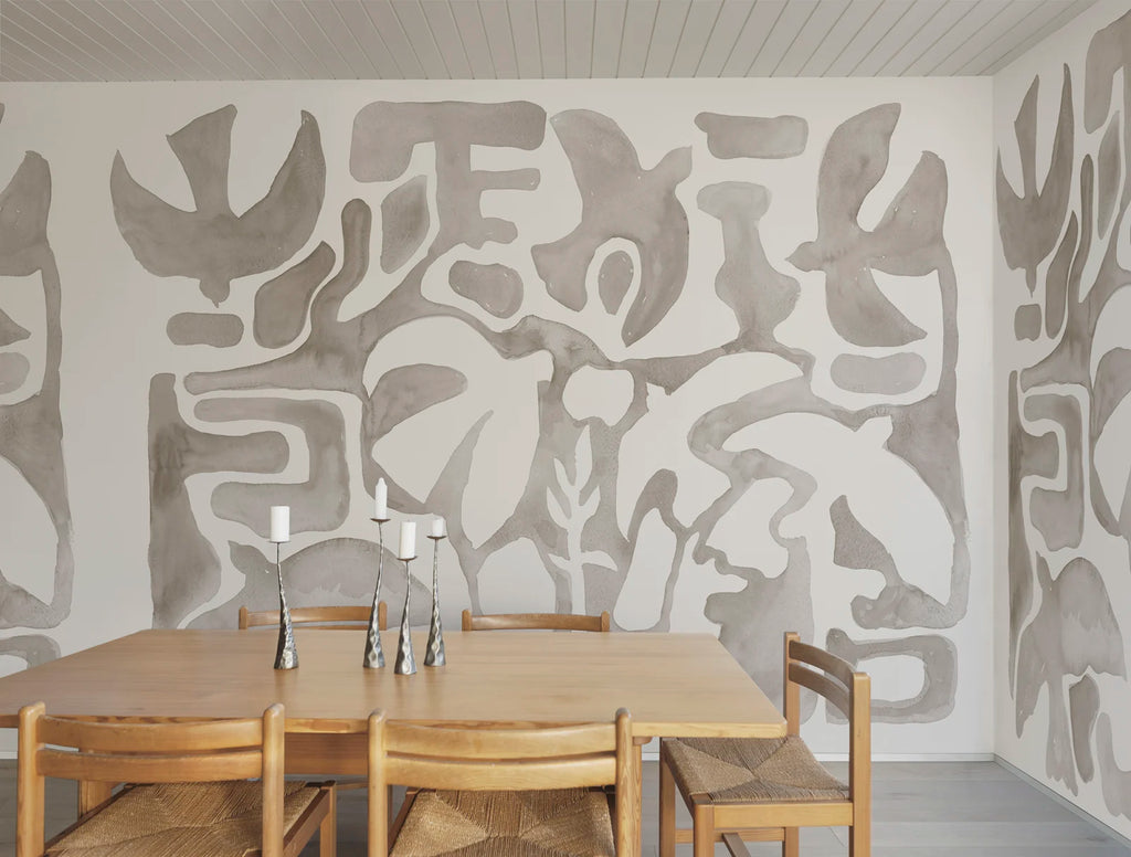 Harmony Forms, Beige Wallcoverings