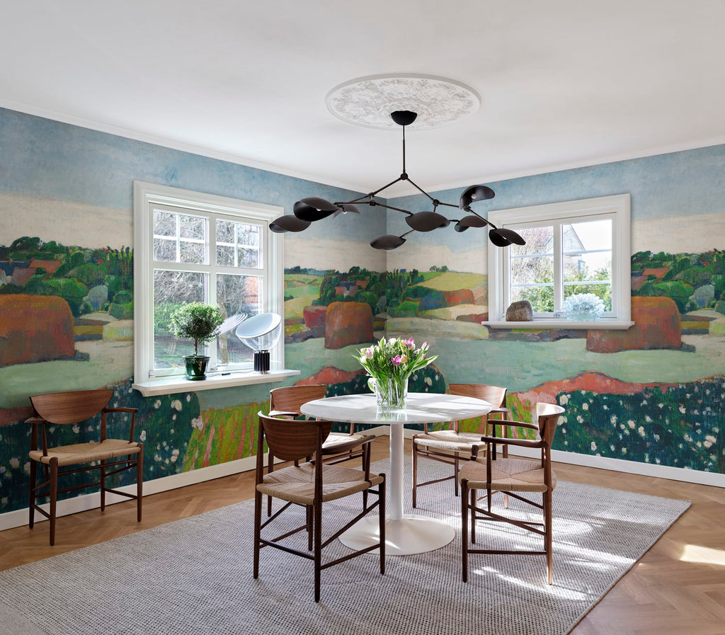 Haystacks in Brittany Repeatable Wallcoverings