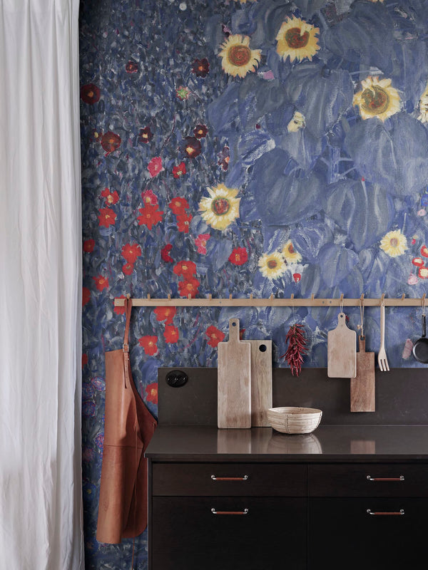 Farm Garden, Blue Wallcoverings | Rebel Walls
