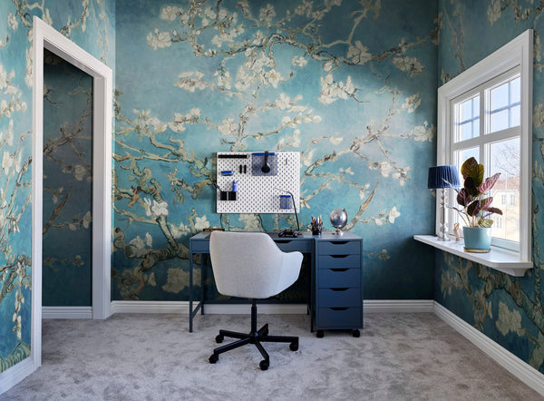Almond Blossom By Van Gogh - Sky Blue | Rebel Walls