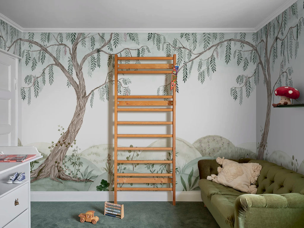 Dreamy Tree, Light Green Wallcoverings