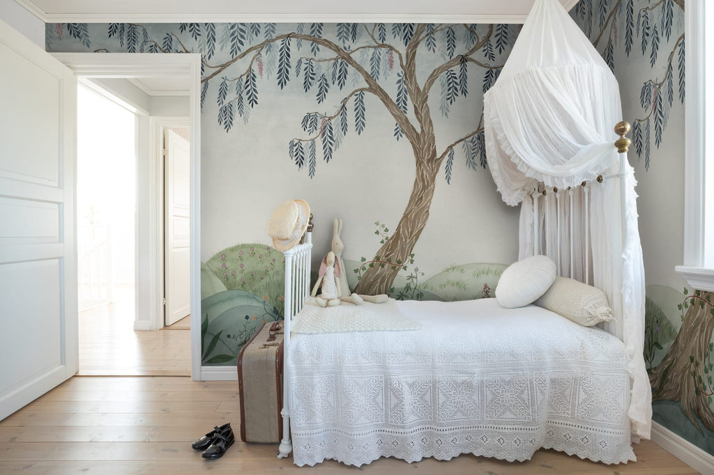 Dreamy Tree, Soft Green Wallcoverings