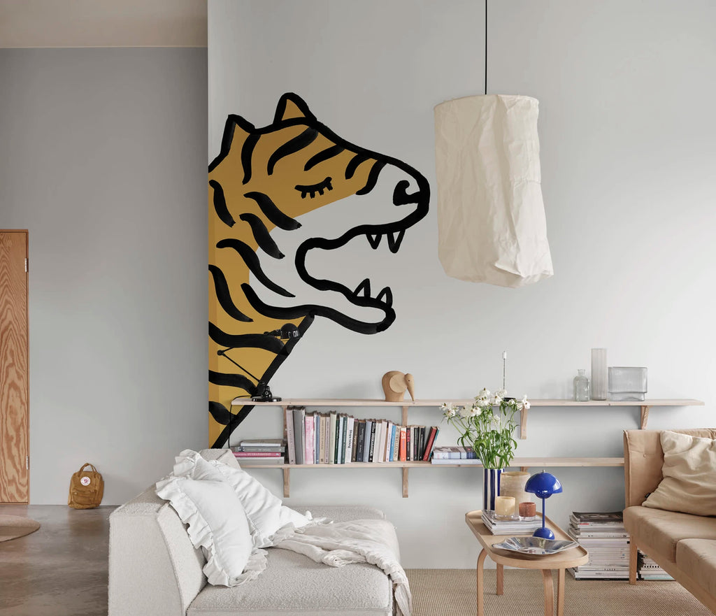 Cat Talk, White Wallcoverings