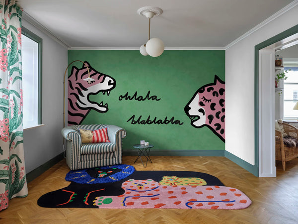 Cat Talk - Green | Rebel Walls
