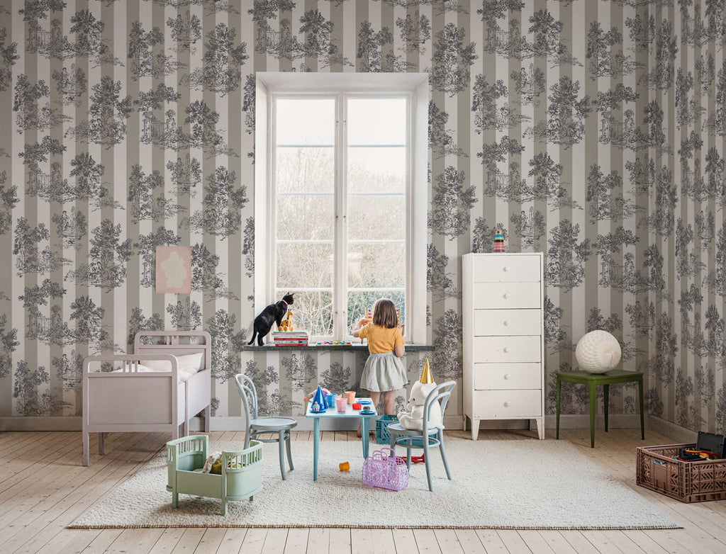 Happy Toile, Pearl Wallcoverings