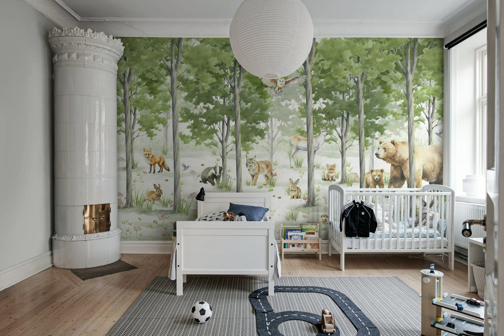 Friendly Forest, Green Wallcoverings