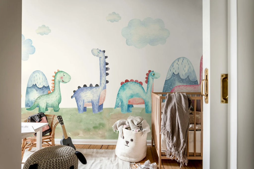 Dinosaur Stroll, Multi Wallcoverings