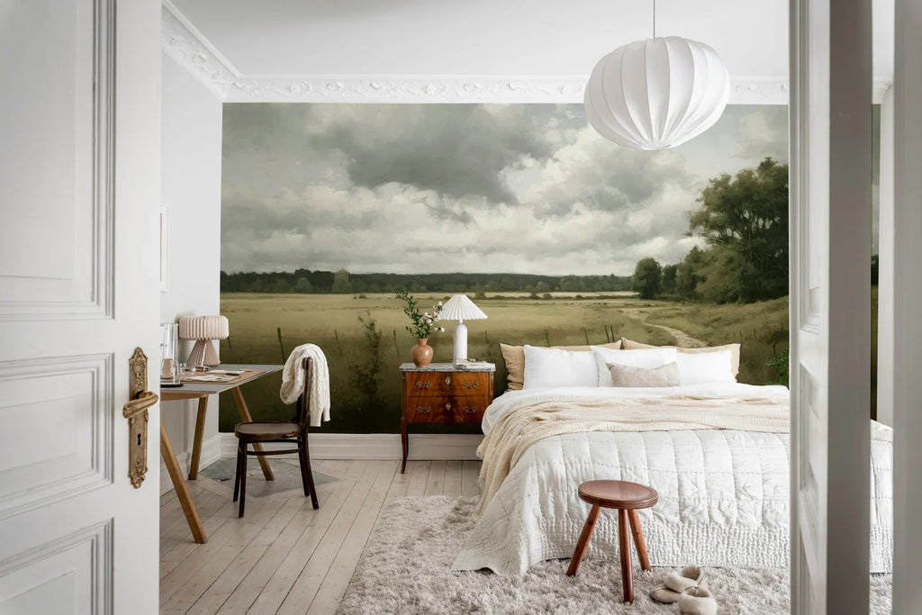 Country Road Painting, Beige Wallcoverings