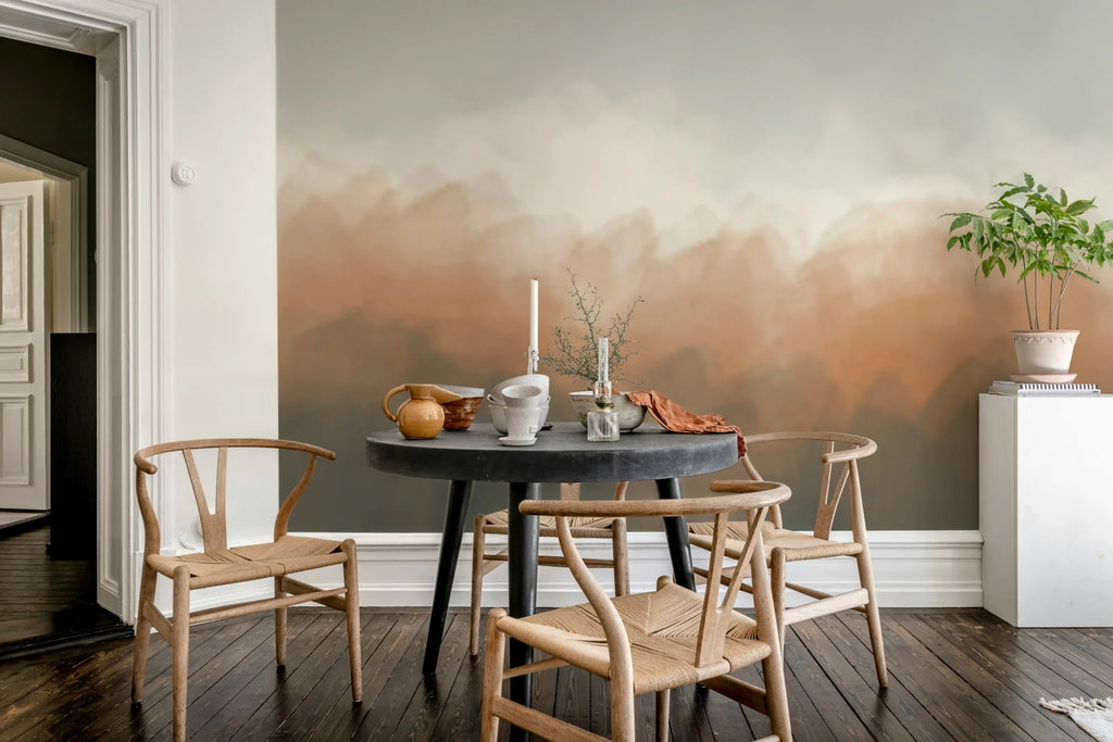 Color Fog, Rust Wallcoverings
