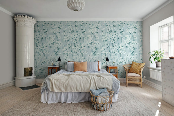 Cherry Blossom Tree - Blue | Rebel Walls