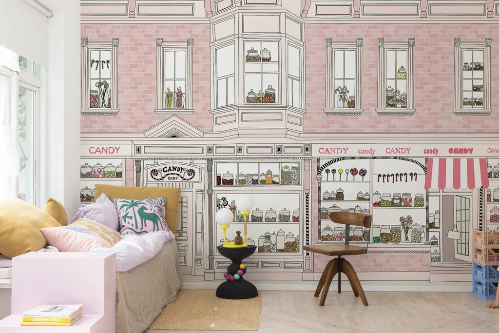Candyshop, Pink Wallcoverings