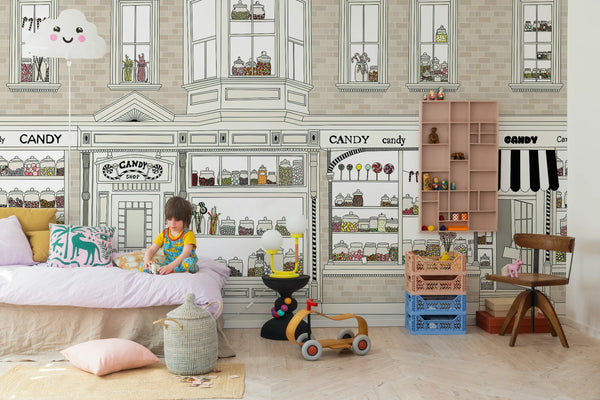 Candyshop - Beige | Rebel Walls
