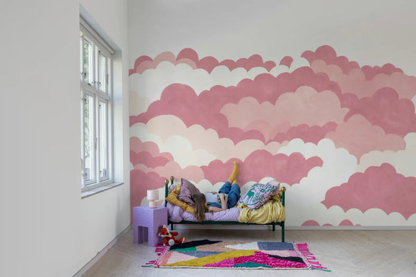 Dreamy Clouds - Pink | Rebel Walls