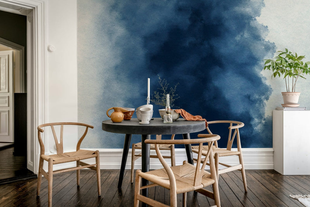 Color Flow, Blue Wallcoverings