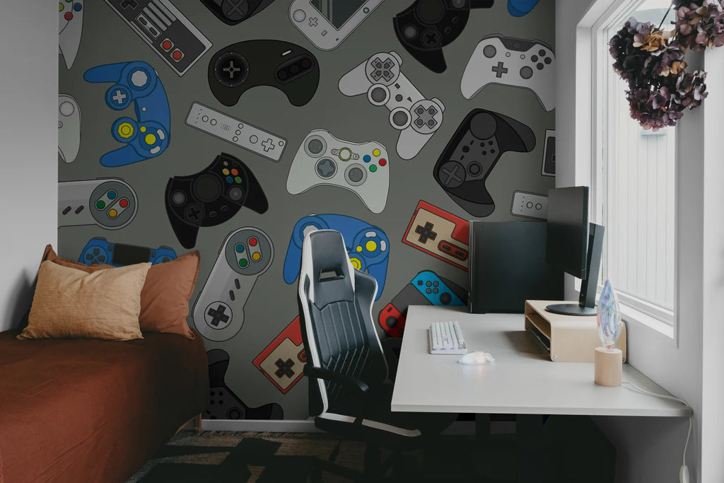 Controls, Blue Wallcoverings