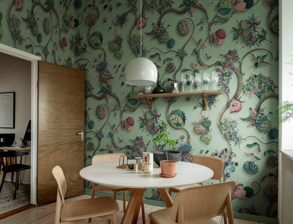 Eden Tree, Green Wallcoverings