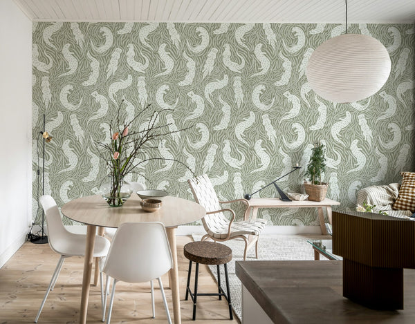 Cute Otters - Beige | Rebel Walls